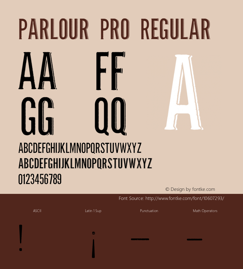Parlour Pro Regular Version 1.000;PS 001.000;hotconv 1.0.70;makeotf.lib2.5.58329 DEVELOPMENT Font Sample