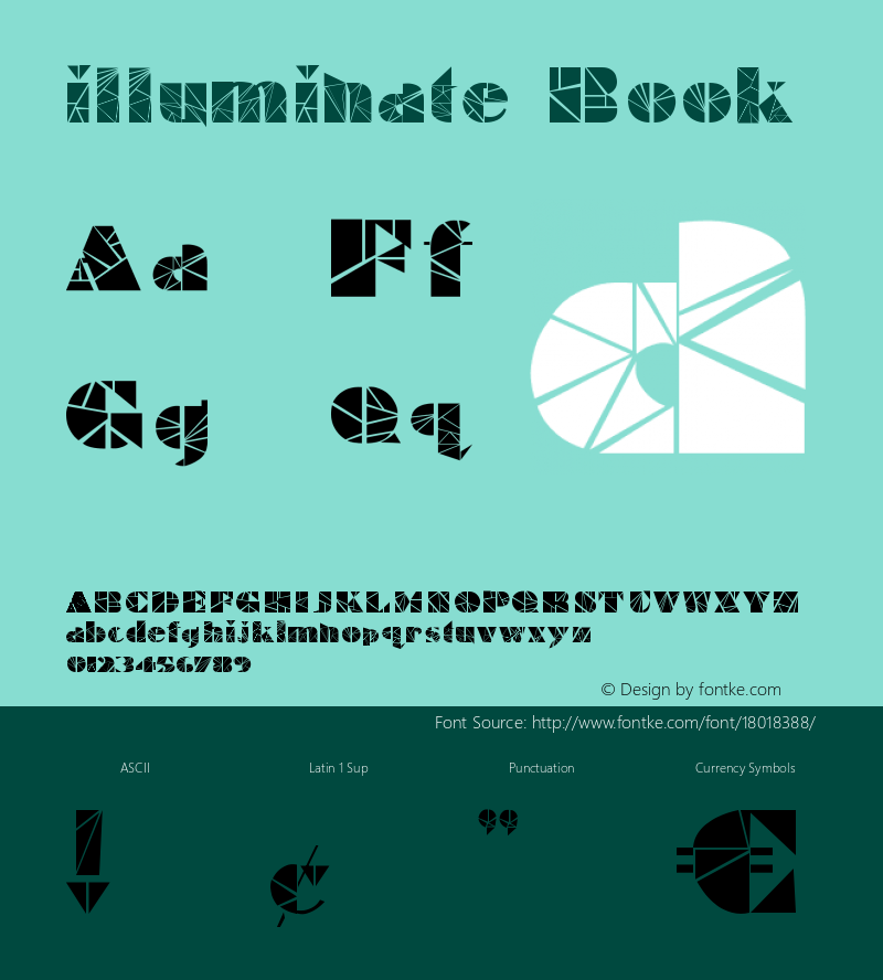 illuminate Book Version 1.0 Font Sample