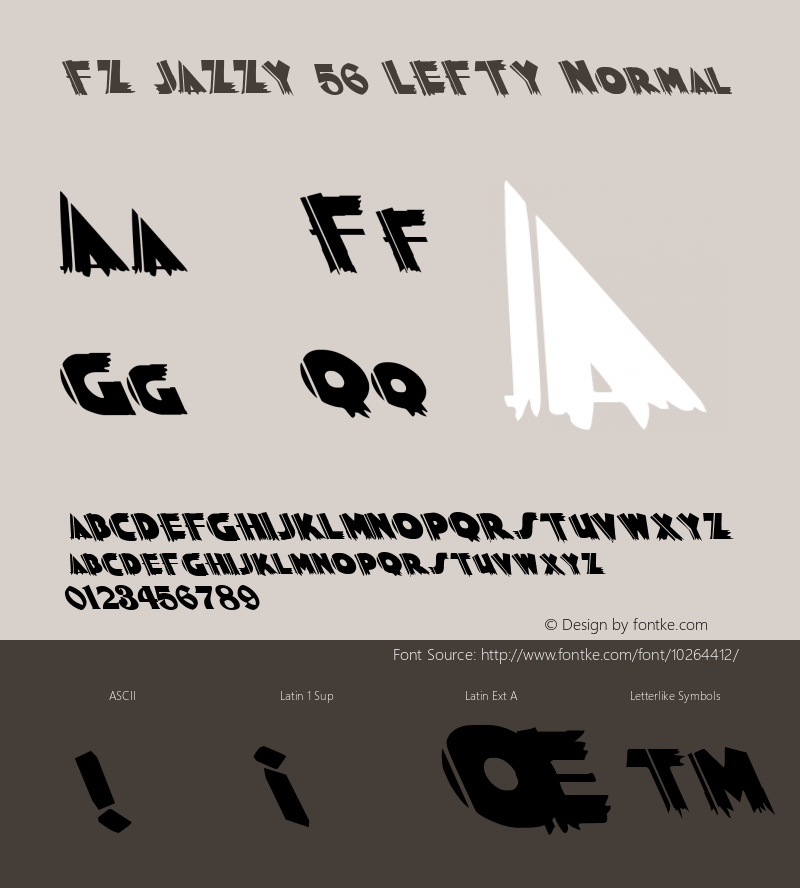 FZ JAZZY 56 LEFTY Normal 1.0 Sat Jul 16 00:25:11 1994 Font Sample