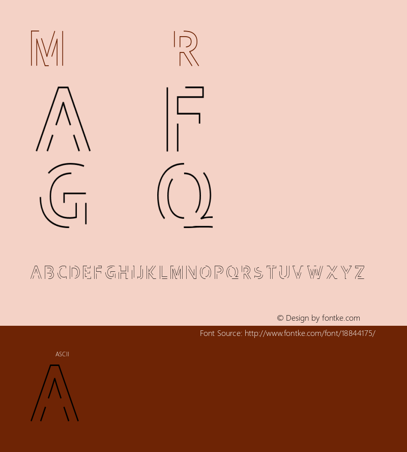 Maze Regular Version 1.001;Fontself Maker 1.1.0 Font Sample