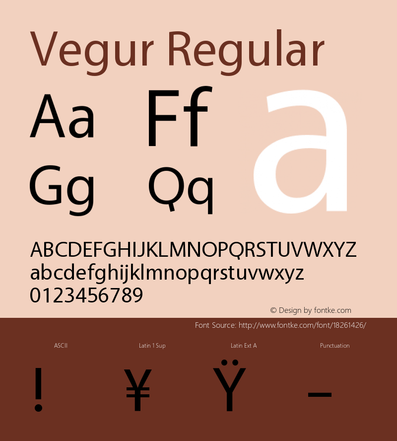 Vegur Regular 0.602 Font Sample