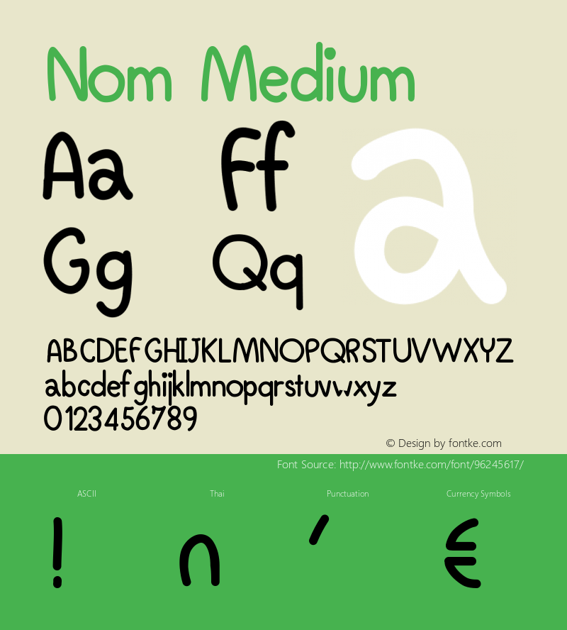 Nom Version 001.000 Font Sample