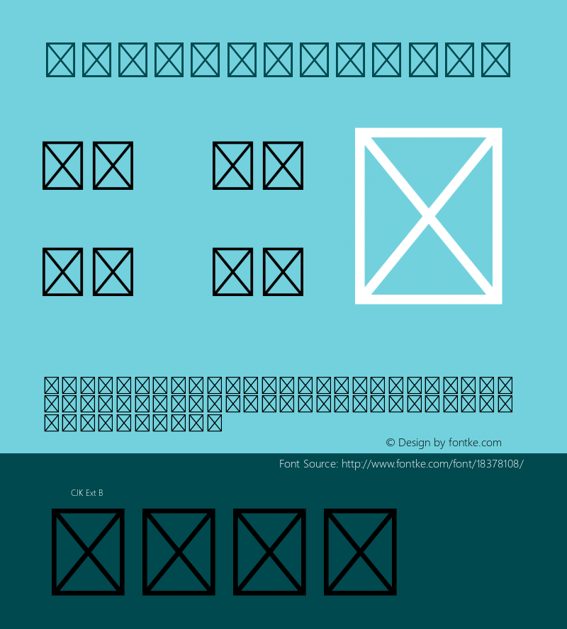 IMFCTT1 u0240 Version Version 003.01 Font Sample