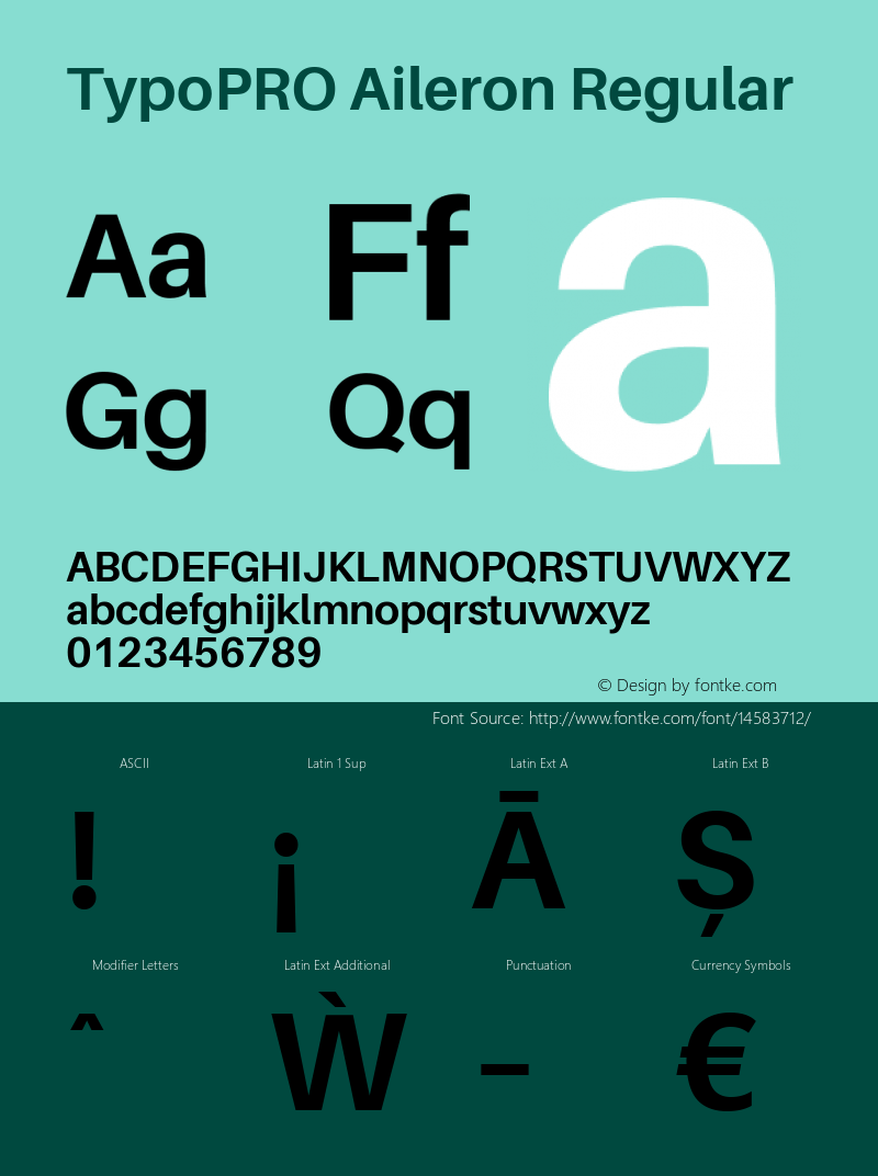 TypoPRO Aileron Regular Version 1.000;PS 001.000;hotconv 1.0.70;makeotf.lib2.5.58329 Font Sample