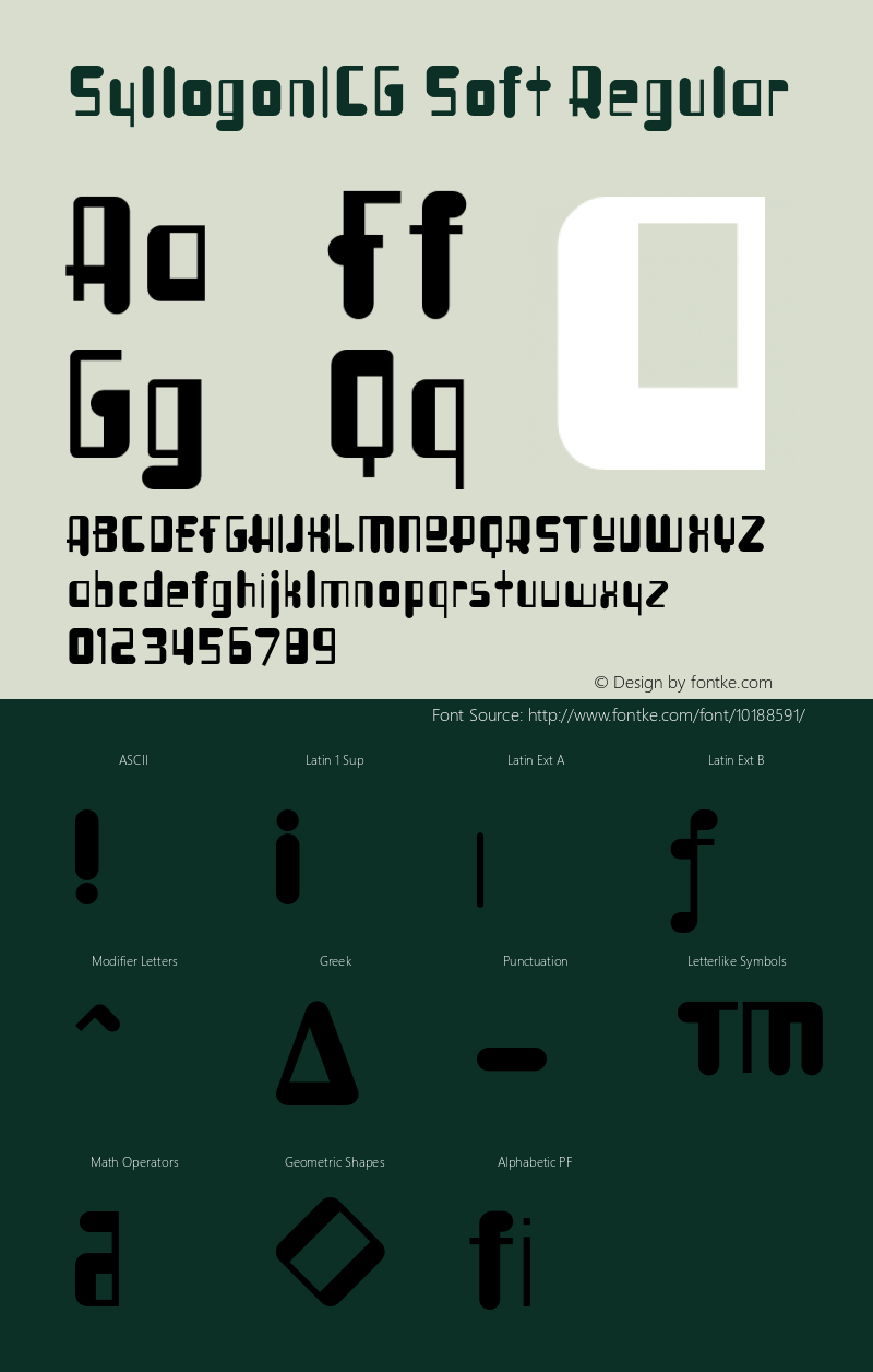 SyllogonICG Soft Regular 001.000 Font Sample