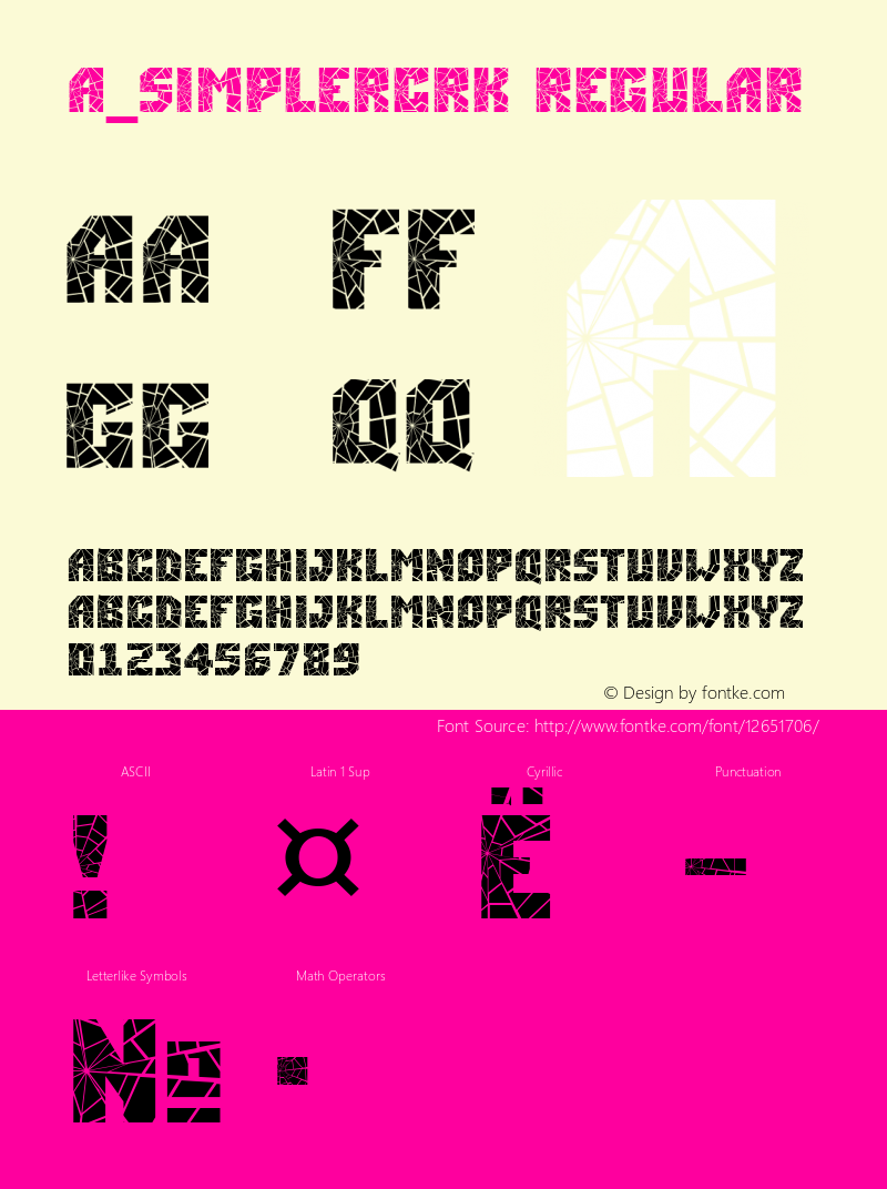 a_SimplerCrk Regular 01.03 Font Sample