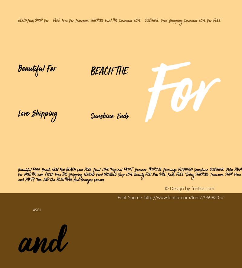 Viva Beautiful W90 Words Version 1.00 Font Sample