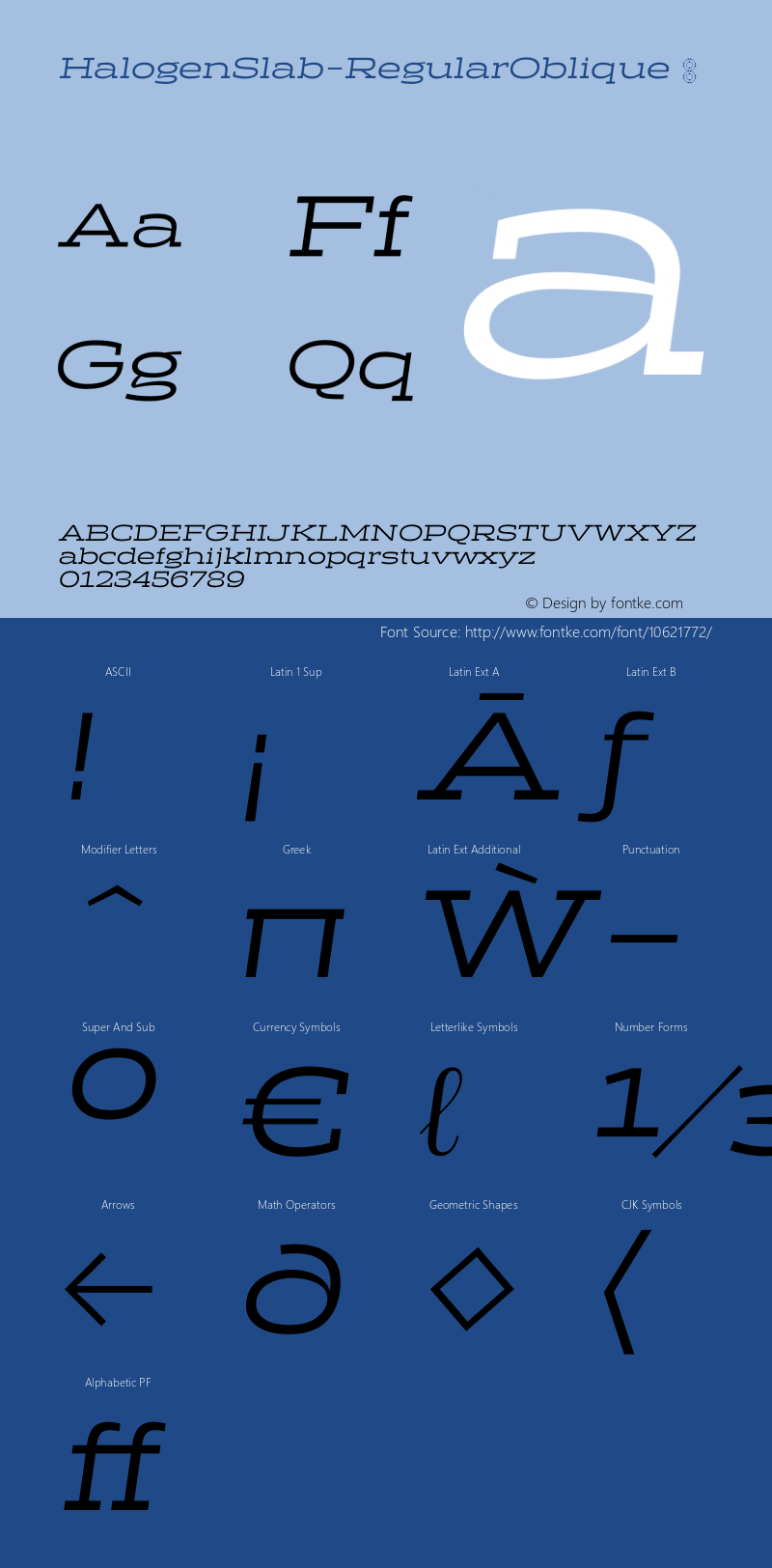 HalogenSlab-RegularOblique ☞ Version 001.000;com.myfonts.positype.halogen-slab.oblique.wfkit2.4gyQ Font Sample