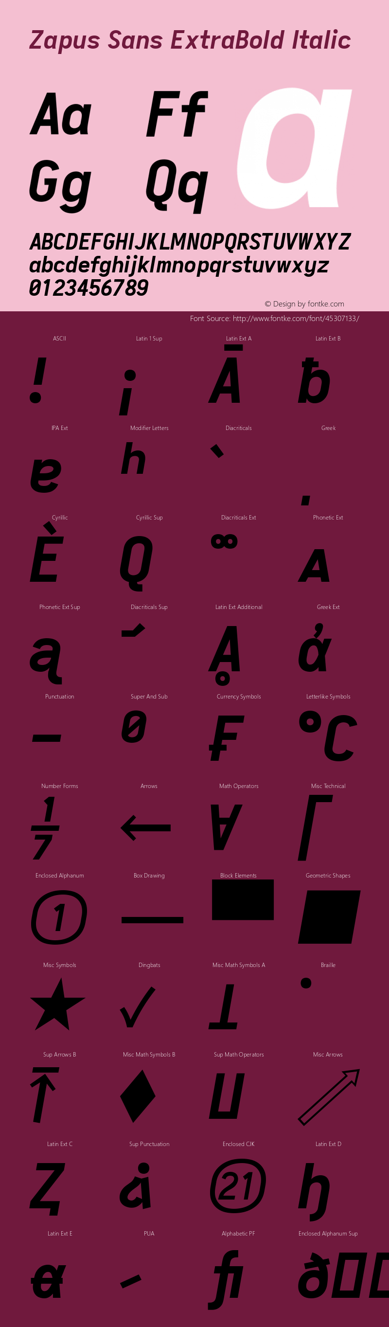 Zapus Sans ExtraBold Italic Version 1.00;November 15, 2019;FontCreator 12.0.0.2547 64-bit Font Sample