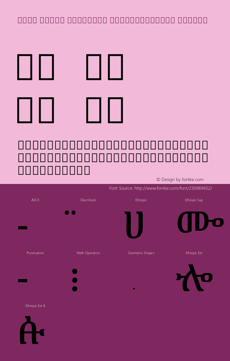 Noto Serif Ethiopic SemiCondensed Medium Version 2.100; ttfautohint (v1.8) -l 8 -r 50 -G 200 -x 14 -D ethi -f none -a qsq -X 