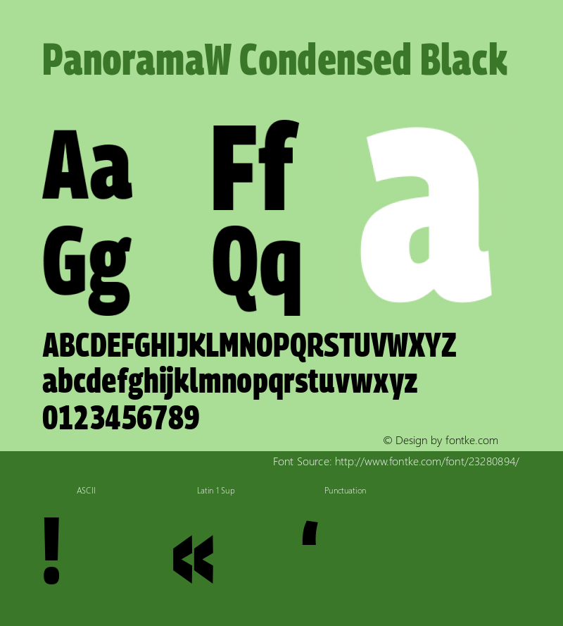 PanoramaW Condensed Black Regular Version 1.001;PS 1.1;hotconv 1.0.72;makeotf.lib2.5.5900; ttfautohint (v0.92) -l 8 -r 50 -G 200 -x 14 -w 