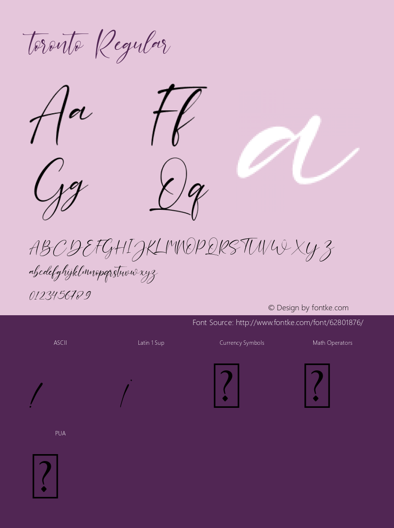 toronto Version 1.00;May 11, 2020;FontCreator 13.0.0.2630 64-bit Font Sample