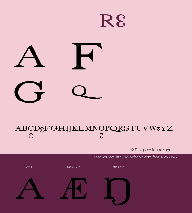 drmdozb6 Regular Version 001.001 Font Sample