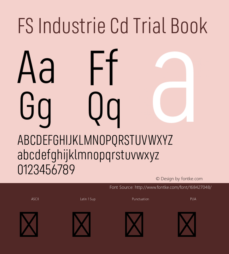 FS Industrie Cd Trial Book Version 1.002;PS 001.002;hotconv 1.0.88;makeotf.lib2.5.64775图片样张