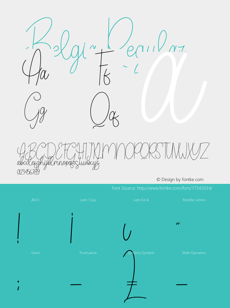 Belgia Version 1.00;August 22, 2020;FontCreator 11.5.0.2422 64-bit Font Sample