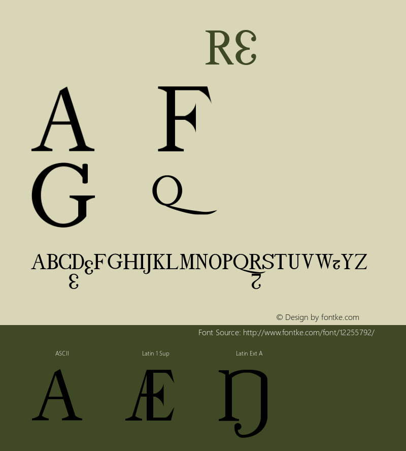 drmdoz9 Regular Version 001.001 Font Sample