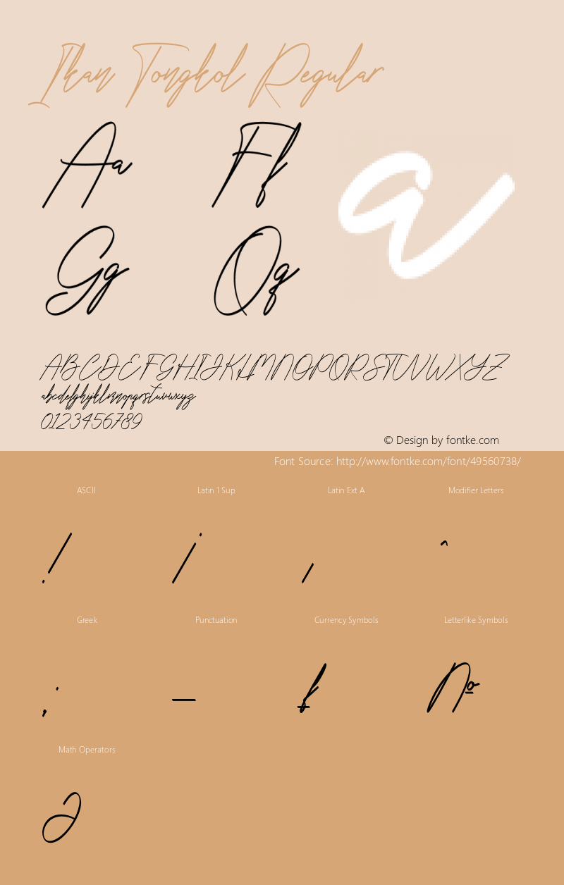 Ikan Tongkol Version 1.00;December 24, 2019;FontCreator 12.0.0.2525 64-bit Font Sample