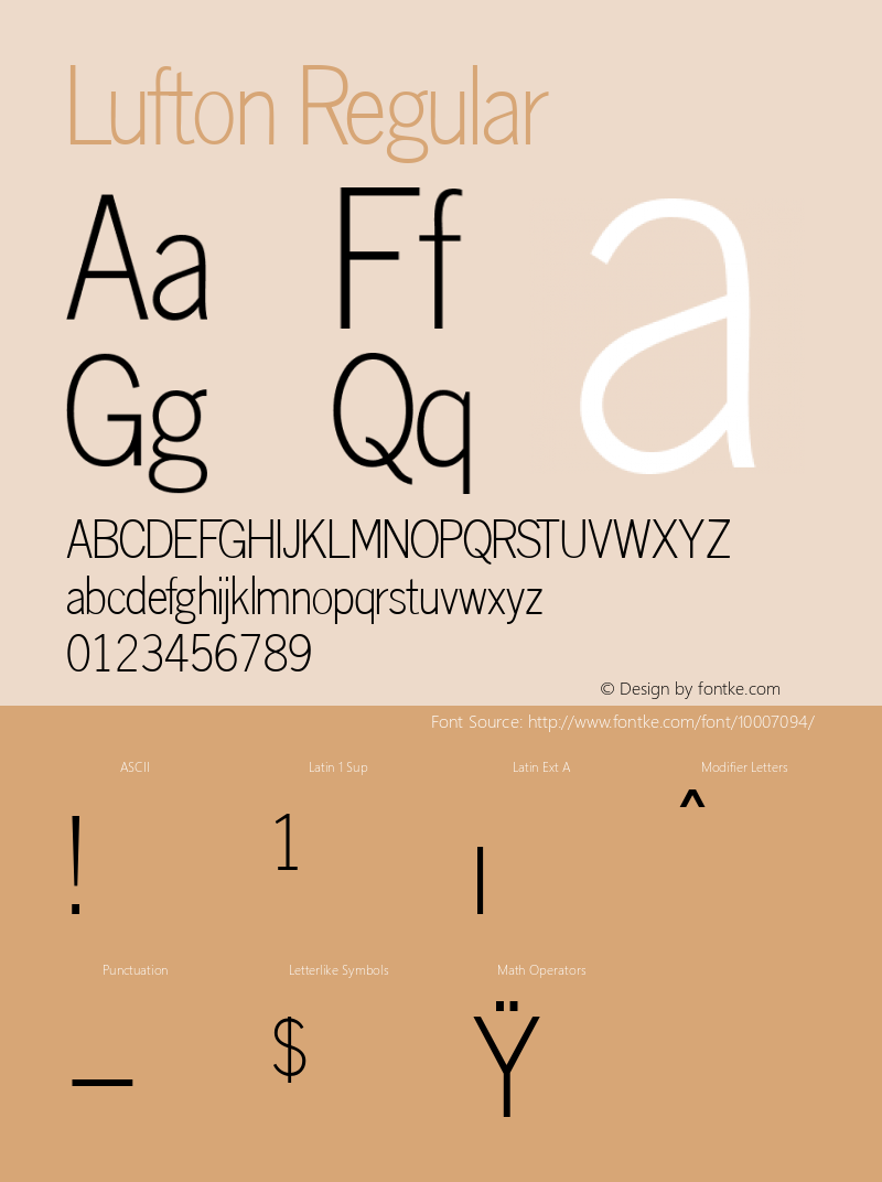 Lufton Regular Altsys Fontographer 4.0.3 2/7/94 Font Sample