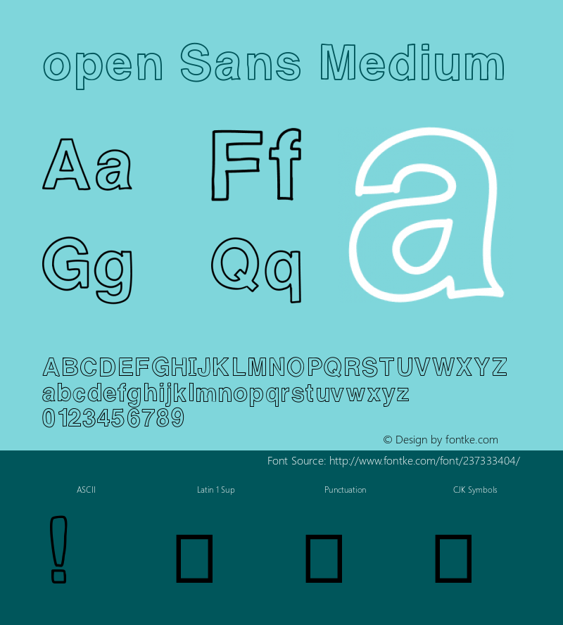 open Sans Version 001.000图片样张