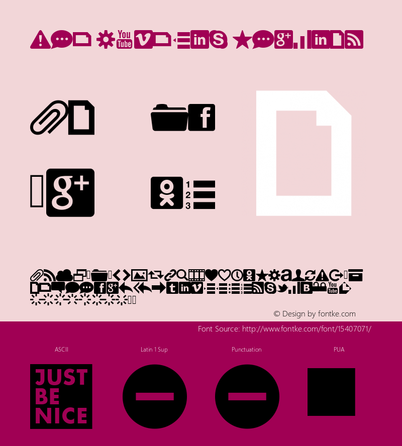 Web Symbols Regular Version 1.000;PS 001.001;hotconv 1.0.56 Font Sample