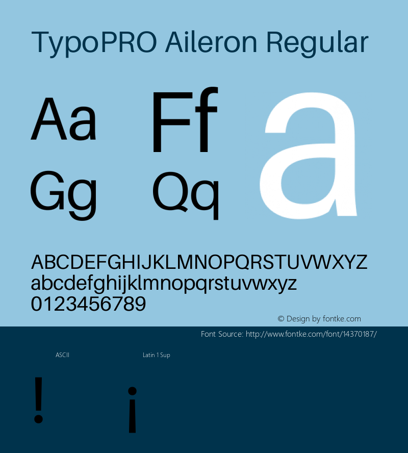 TypoPRO Aileron Regular Version 1.000;PS 001.000;hotconv 1.0.70;makeotf.lib2.5.58329 Font Sample