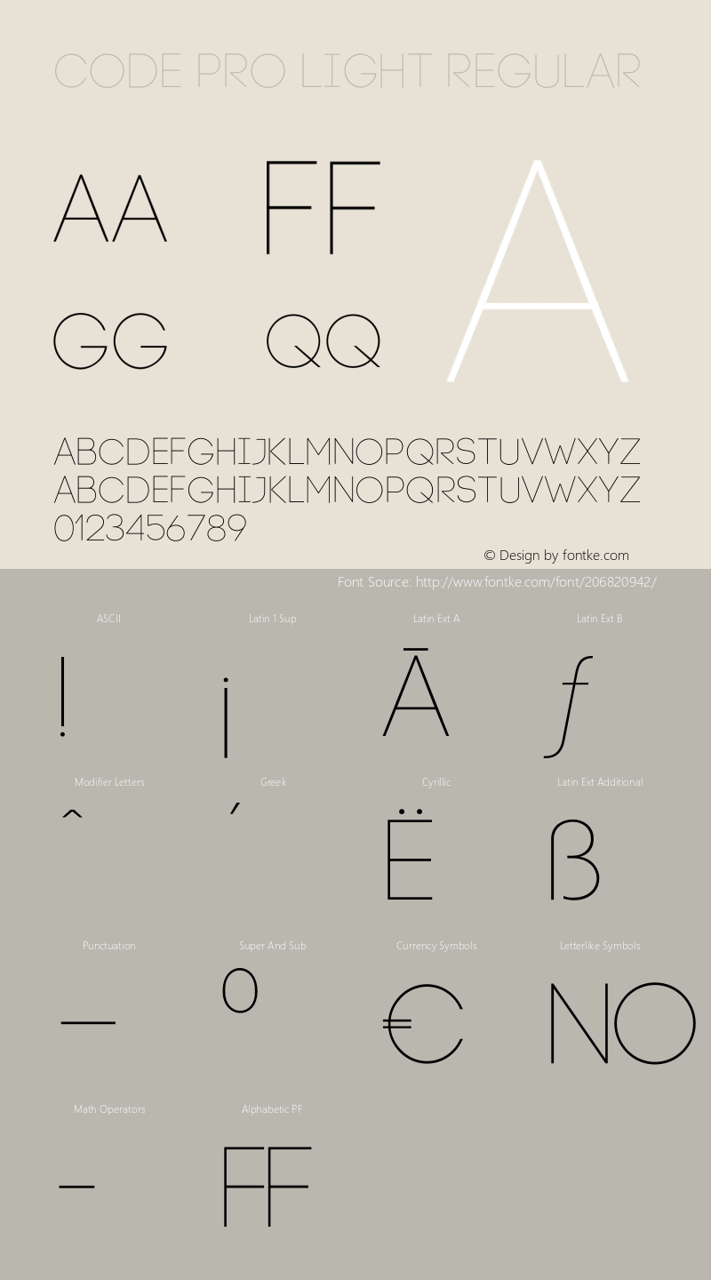 Code-Pro-Light Version 1.003图片样张