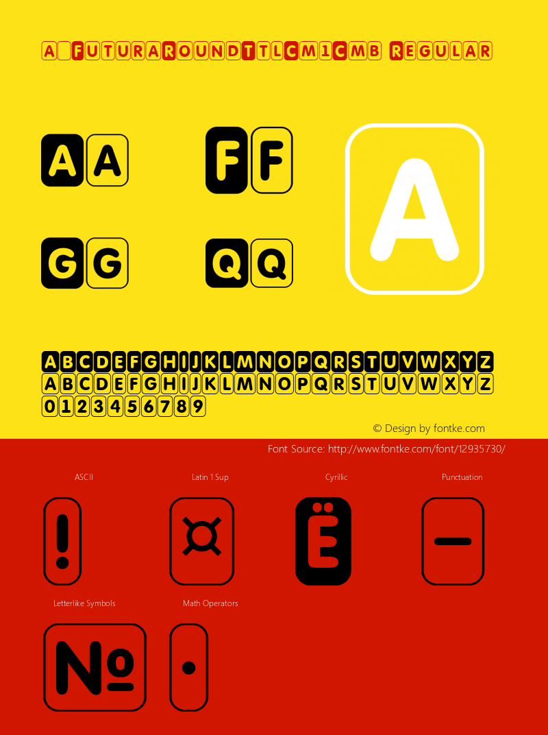 a_FuturaRoundTtlCm1Cmb Regular 00.002 Font Sample