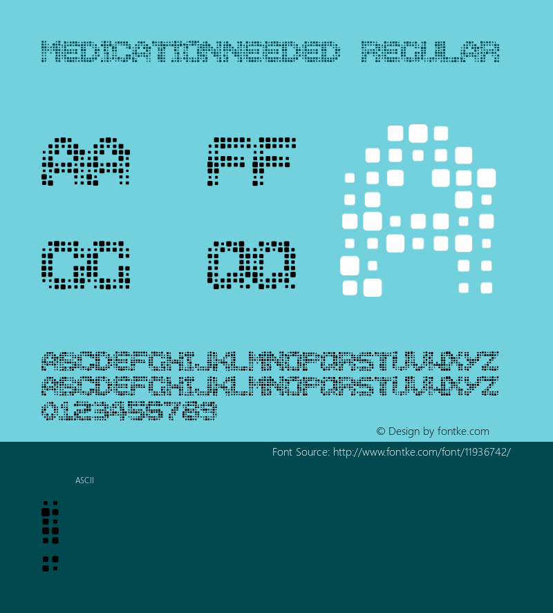 MedicationNeeded Regular 001.000 Font Sample