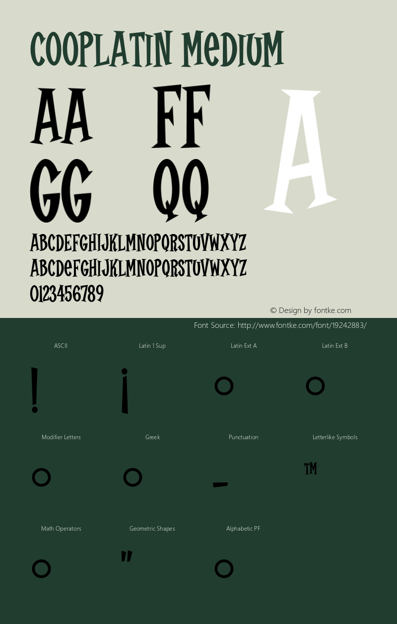 CoopLatin 001.000 Font Sample