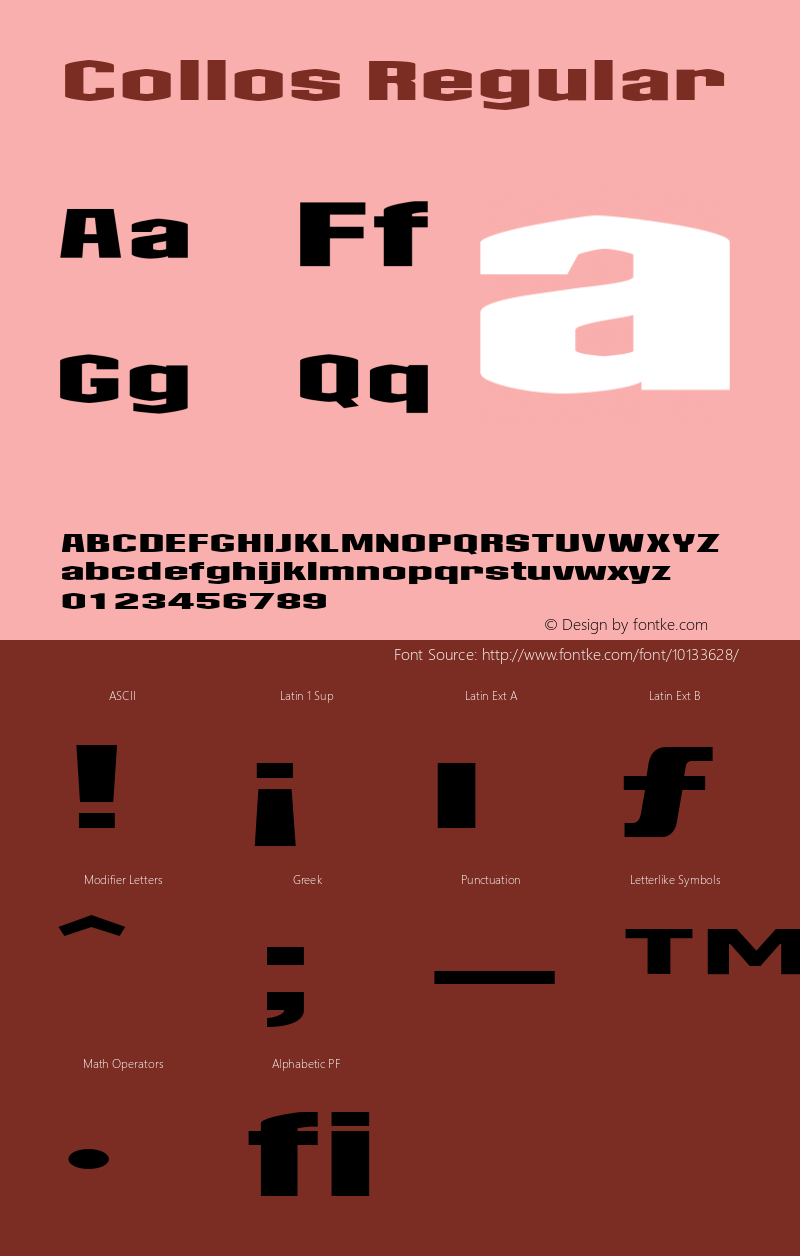 Collos Regular 001.000 Font Sample