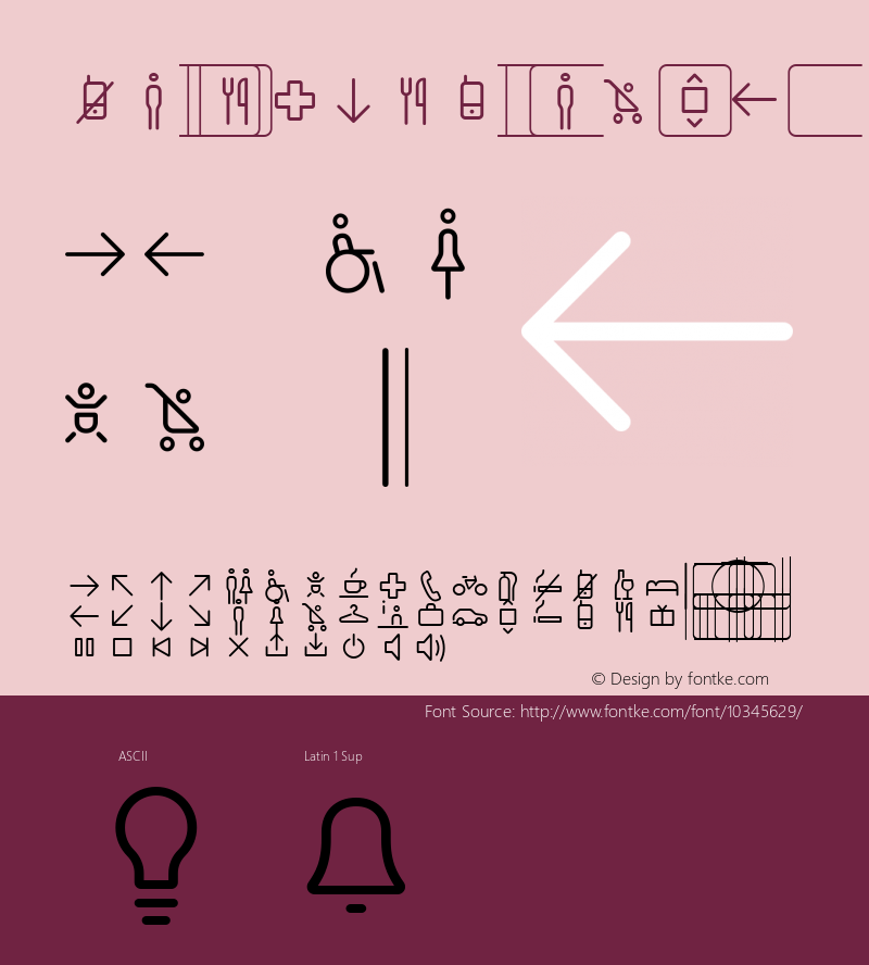 NettoIcons Regular Unknown Font Sample