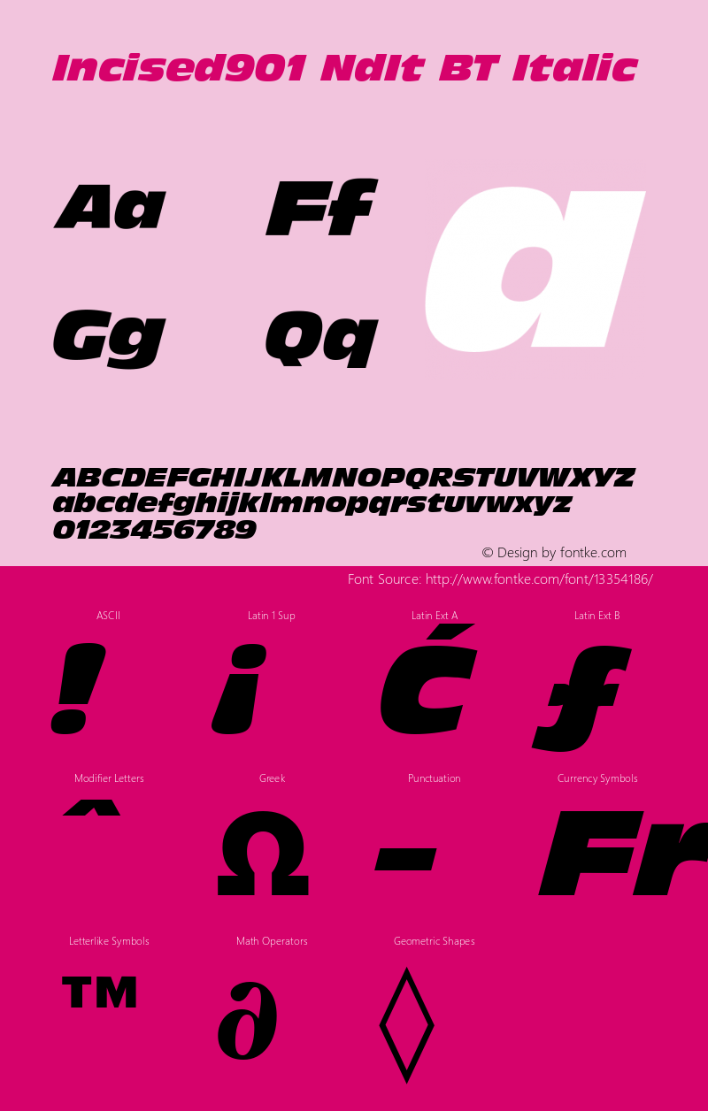 Incised901 NdIt BT Italic mfgpctt-v1.53 Friday, January 29, 1993 2:59:49 pm (EST) Font Sample