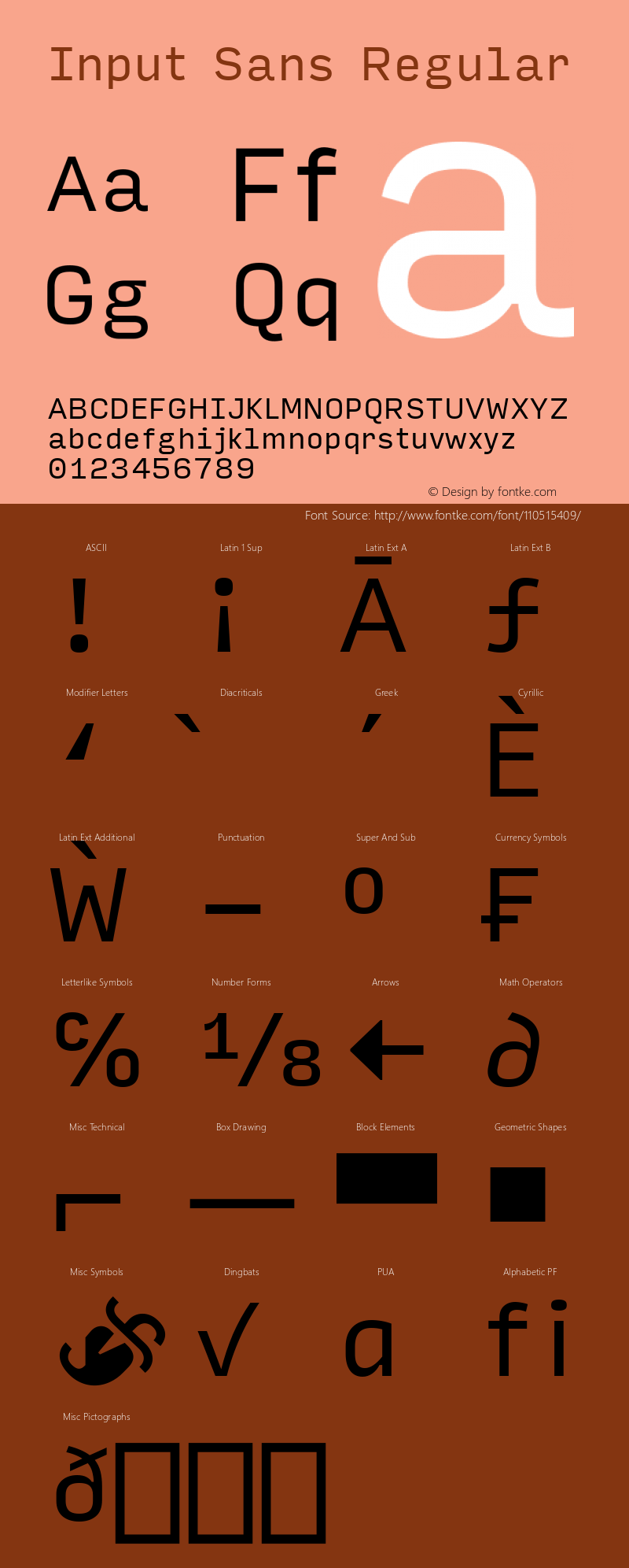 InputSans Version 0.000;PS 0.0;hotconv 1.0.72;makeotf.lib2.5.5900 Font Sample