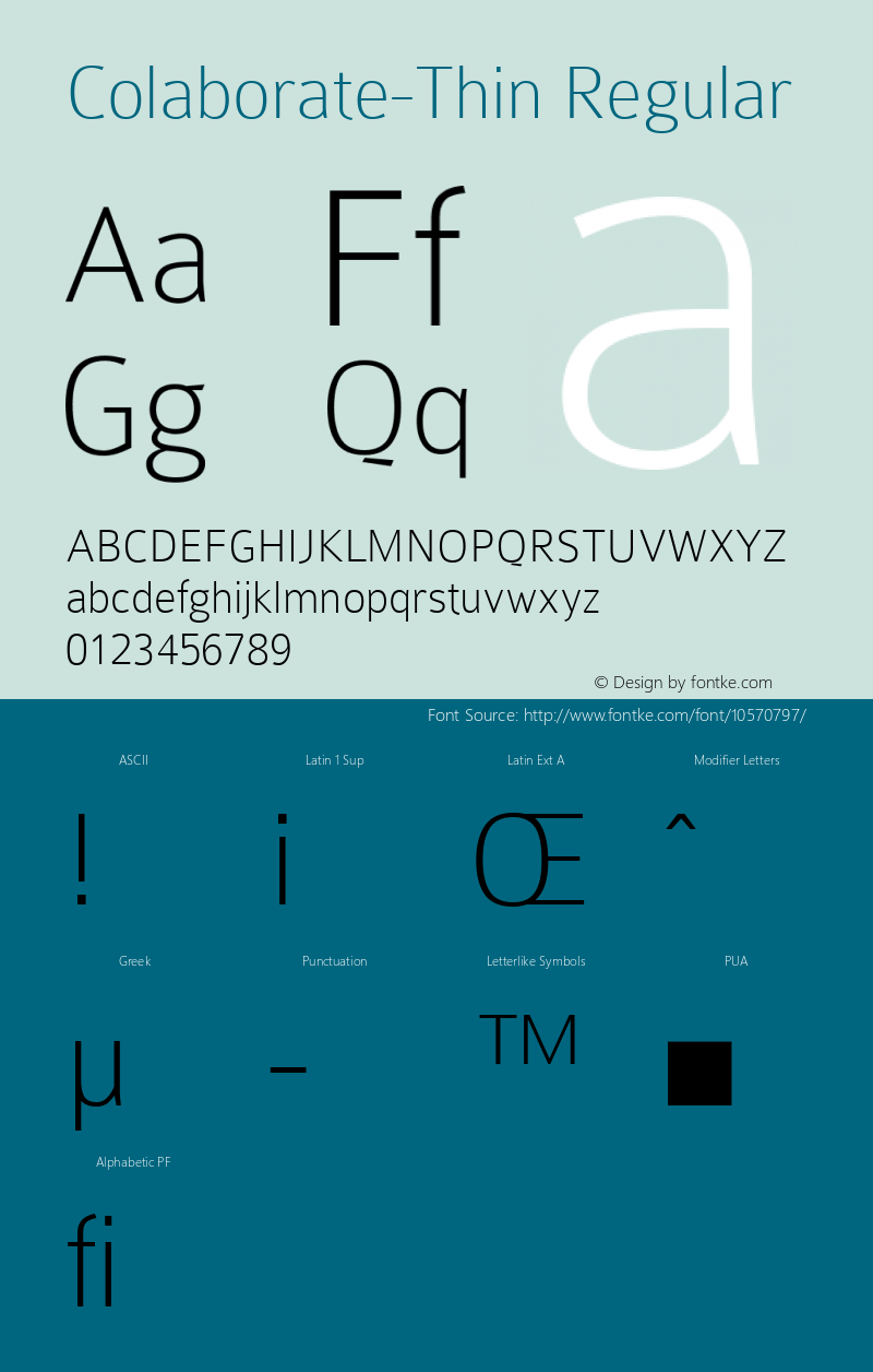 Colaborate-Thin Regular 001.000 Font Sample