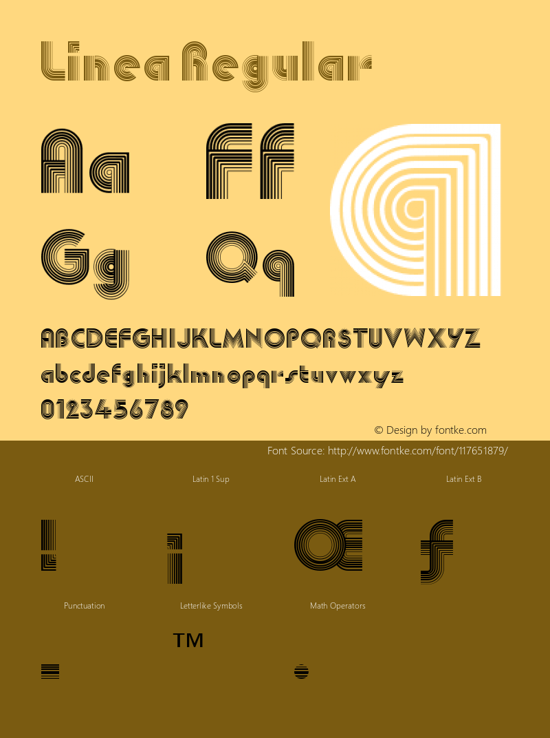 Linea W05 Regular Version 4.10 Font Sample