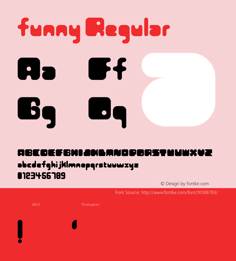 funny Regular Version 1.0 Font Sample