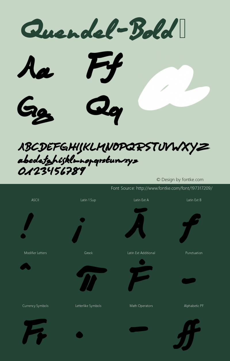 ☞Quendel Bold Version 1.00;com.myfonts.easy.urw.quendel.bold-147315.wfkit2.version.4npA图片样张