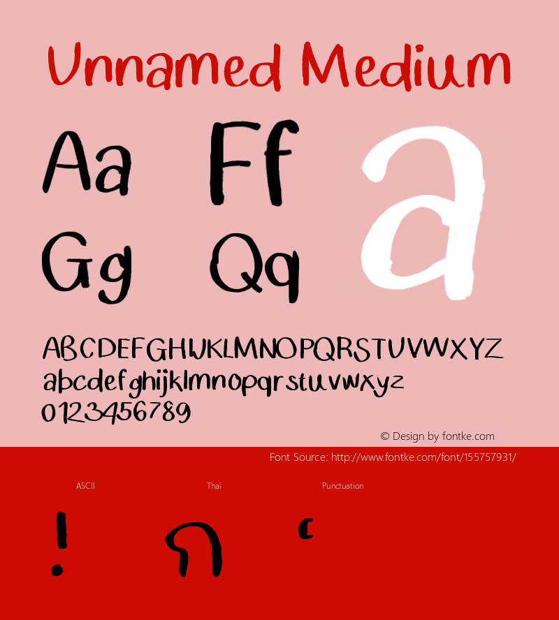 Unnamed Version 001.000 Font Sample