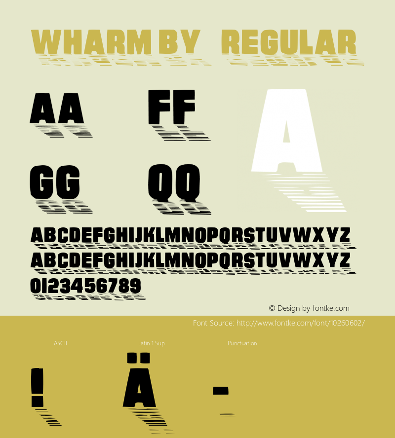 Wharmby Regular 1.34 Font Sample