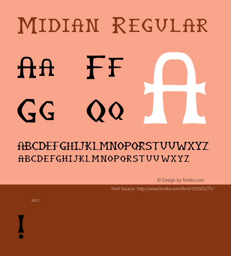 Midian 001.000 Font Sample