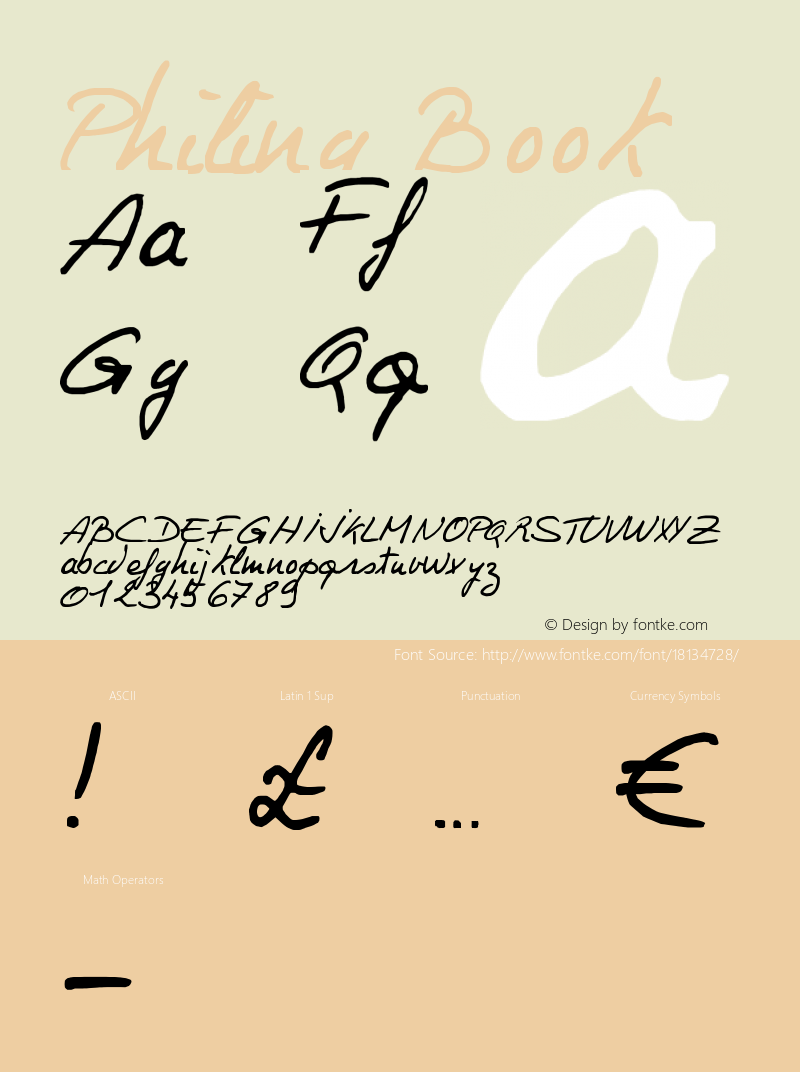 Philing Book Version 1998; 1.0, initial r Font Sample