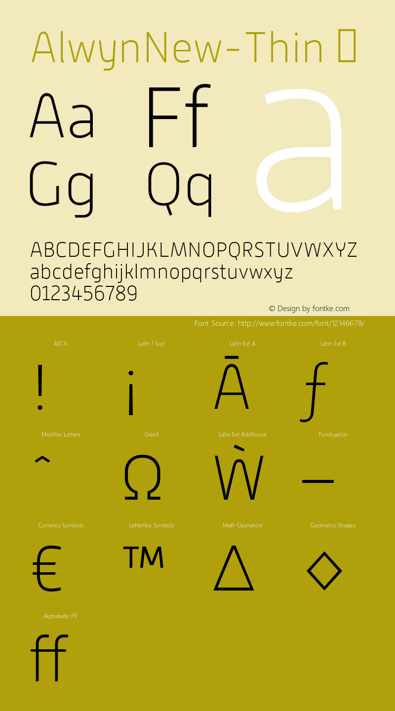 AlwynNew-Thin ☞ Version 5.000;com.myfonts.moretype.alwyn-new.thin.wfkit2.3ugJ Font Sample