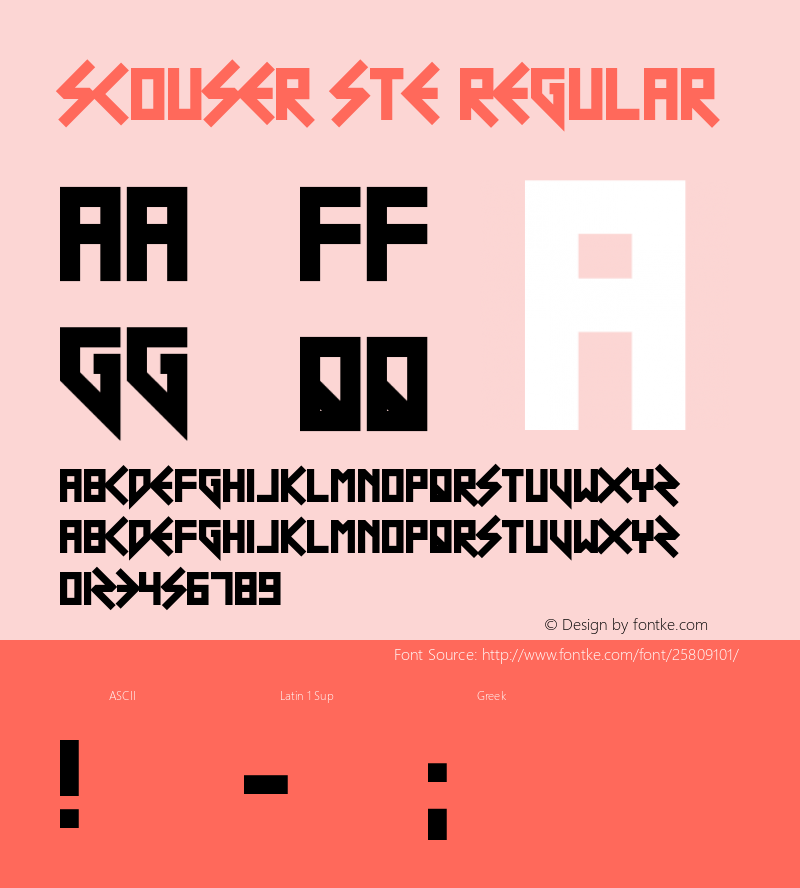Scouser Ste Version 1.00;May 11, 2018;FontCreator 11.5.0.2427 64-bit Font Sample