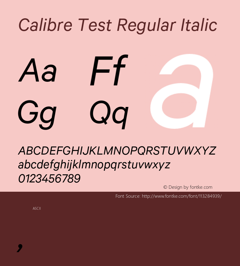 Calibre-RegularItalicTest Version 1.005;PS 001.001;hotconv 16.6.54;makeotf.lib2.5.65590;0 Font Sample