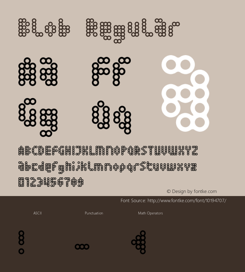 Blob Regular 001.000 Font Sample