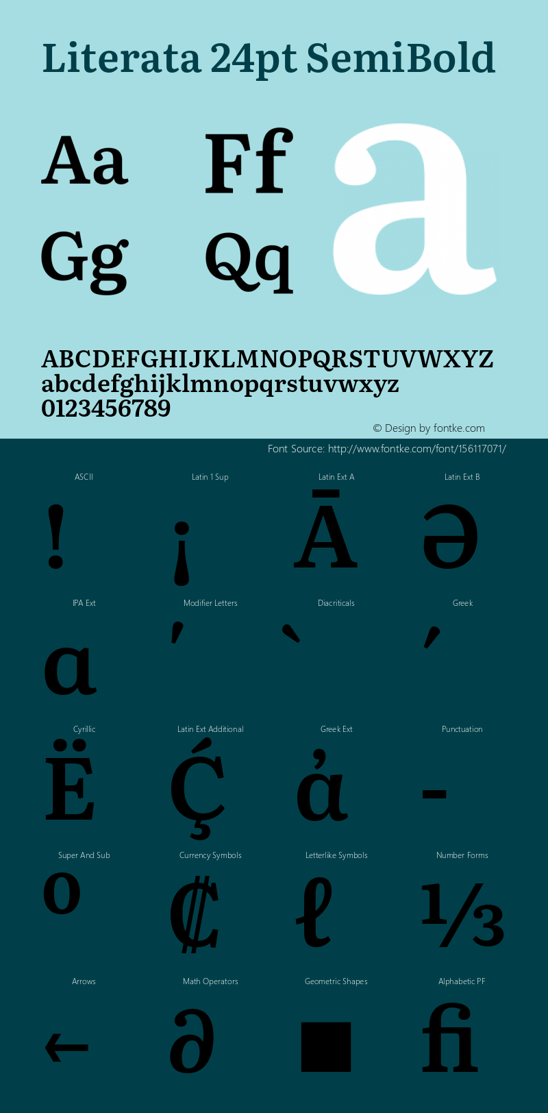 Literata24pt-SemiBold Version 3.002 Font Sample
