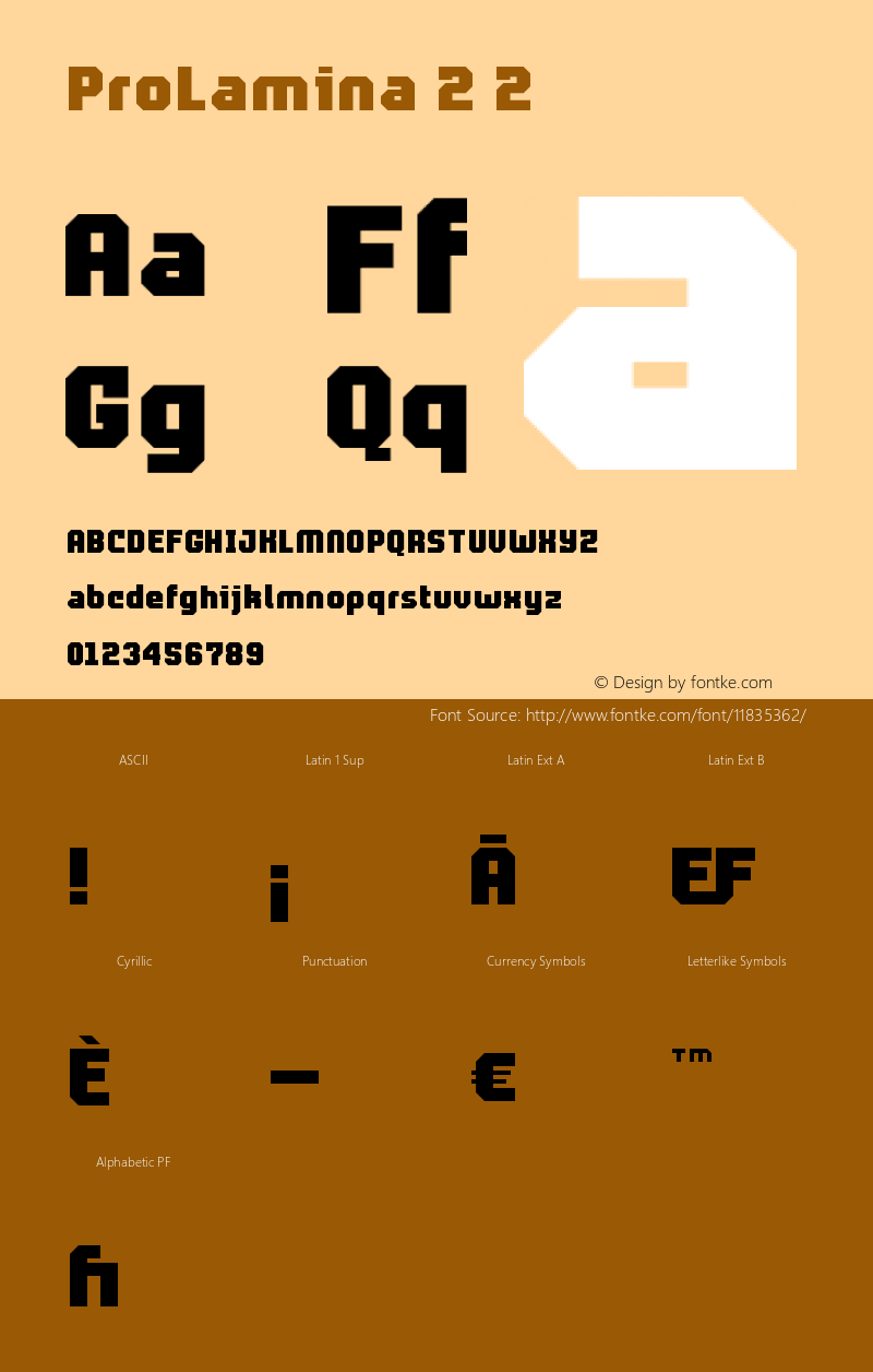 ProLamina 2 2 Version 1.0 Font Sample