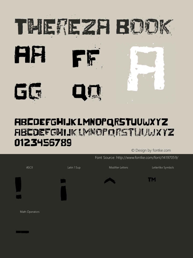 Thereza Book Version 000.007 Font Sample