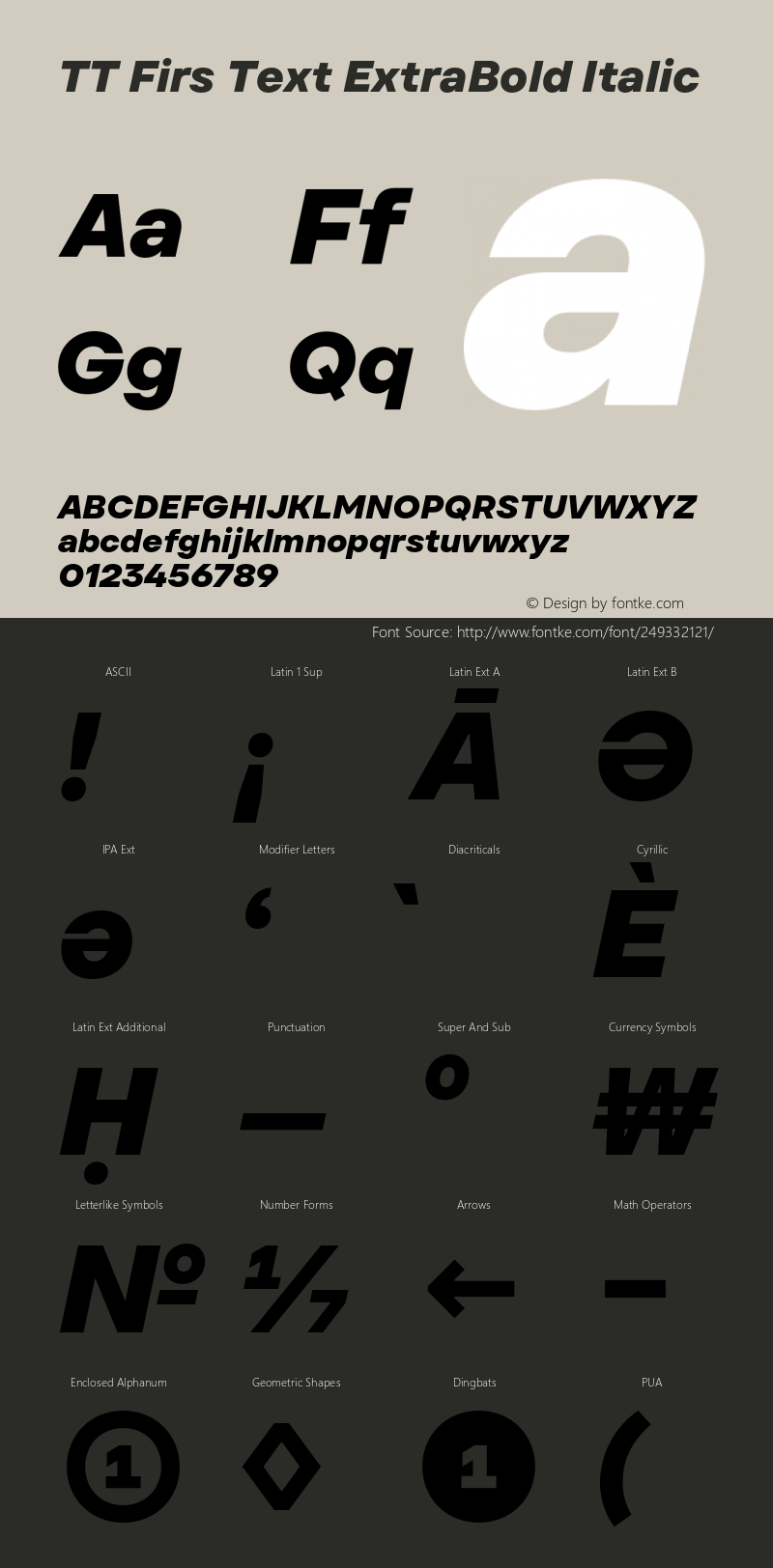 TT Firs Text ExtraBold Italic Version 1.000.03072023图片样张