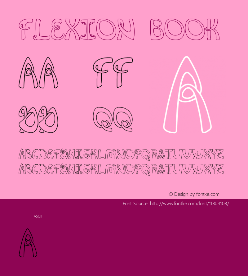 Flexion Book Version 1.000 Font Sample